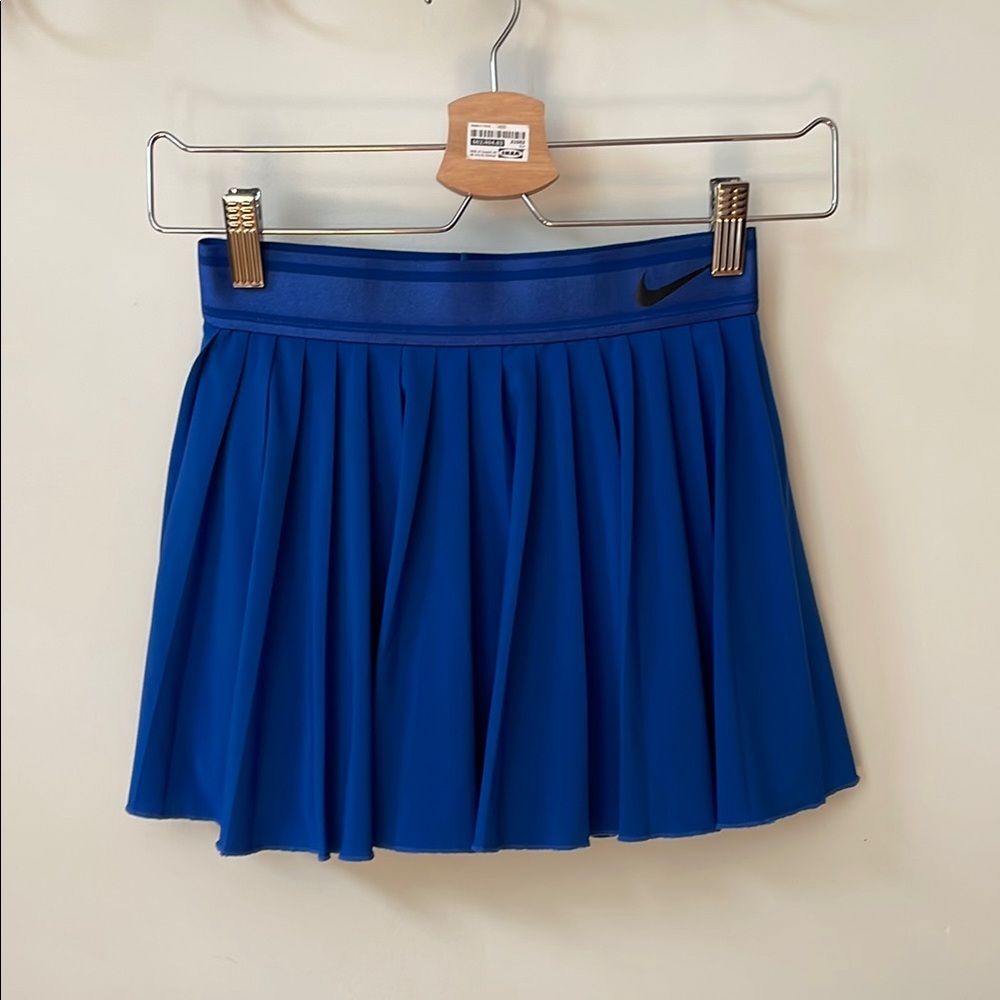 Nike Women's Blue Pleated Mini Skirt